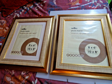 Wilko Gold Picture Photo Frame Bundle Of 2 Large VGC