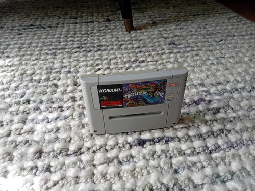 Turtles time super nintendo - in,