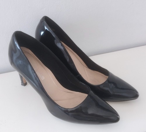 Clarks patent leather heels - patent,