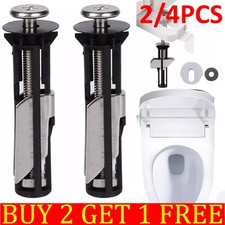 2/4pcs Toilet Fixing Screws Stainless Steel Toilet Seat Bolts Replacement Toilet