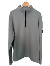 STONE ISLAND HALF ZIP COTTON