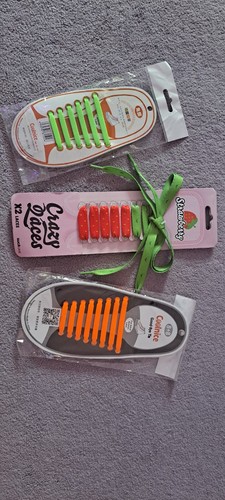 Easy laces orange green