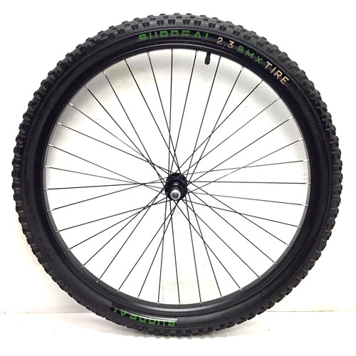 Bicycle front wheel black - 26",