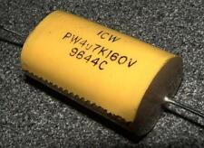 4  Polypropylene 4.7uf 160V capacitor PW4U7k160V ICW 4U7 axial lead 5uf