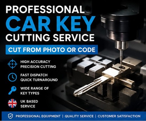 Car key cutting - cutting, cut