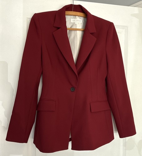 Zara burgundy single breasted - zara,