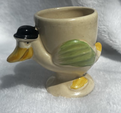 Vintage ceramic duck - ceramic, egg