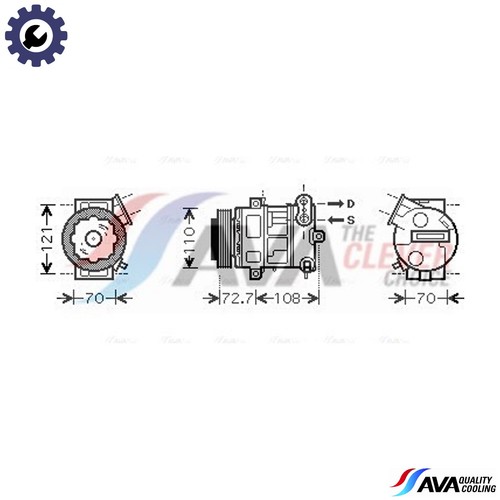 Compressor air conditioning - air,