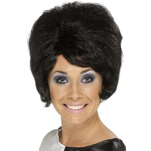 Beehive beauty wig short - beehive, black