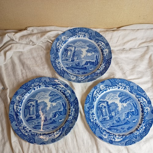 Spode blue italian dinner - x,
