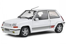 Renault 5 R5 GT Turbo MK2 1989 pearl white diecast model car S1810002 Solido 1:1
