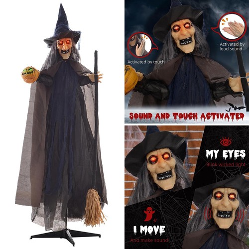 Halloween witch animated prop - halloween,