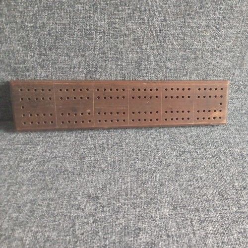 Vintage handmade oak cribbage - vintage,