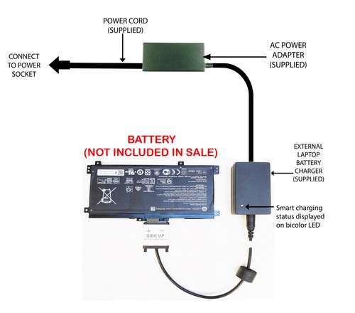 External laptop battery - external,