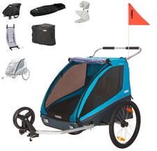 Thule Coaster XT Bike Trailer Trailer Blue Including Bike + Buggy Set Accessories...
