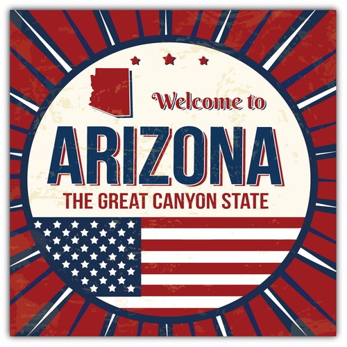 Arizona usa state vintage - usa,