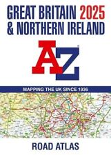 Great Britain & Northern Ireland A-Z Road Atlas 2025 (A3 Paperback) by A-Z Maps