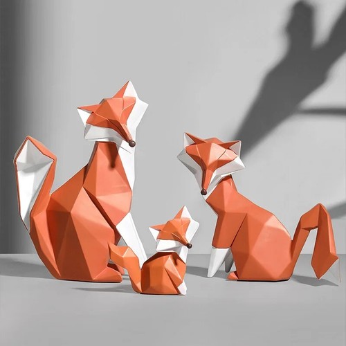 Handmade fox figurines animal - fox,