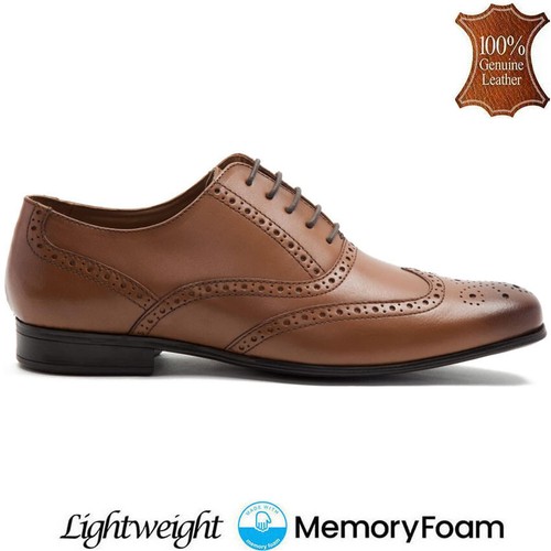 Mens leather brogues shoes - mens,