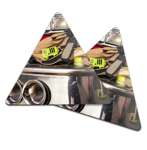 Triangle mdf coaster fireman - triangle,