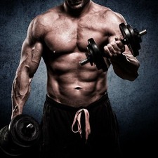 18" Chrome Dumbbell Bar Handle