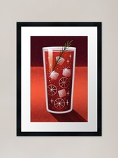 Retro Highball Cocktail Poster