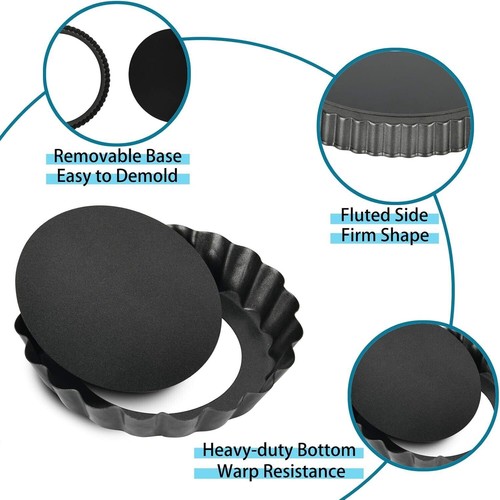 6pcs non stick mini tart - 6pcs,