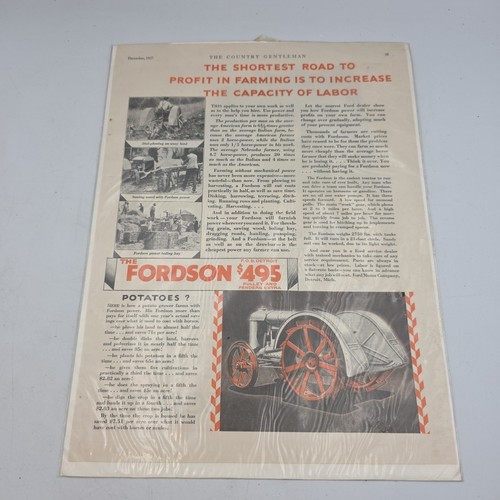 1927 fordson tractor farm - tractor,