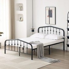 Metal Bed Frame with Headboard