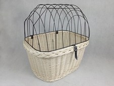 vintage wicker bike basket for