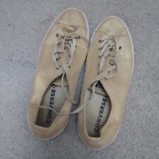 Ladies size 8 gold converse trainers
