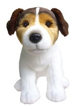 Jack Russell Tri Coloured Plush Soft Toy Dog Teddy by Faithful Friends 25cmH.