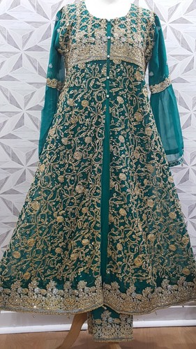 Green wedding party dress - green,