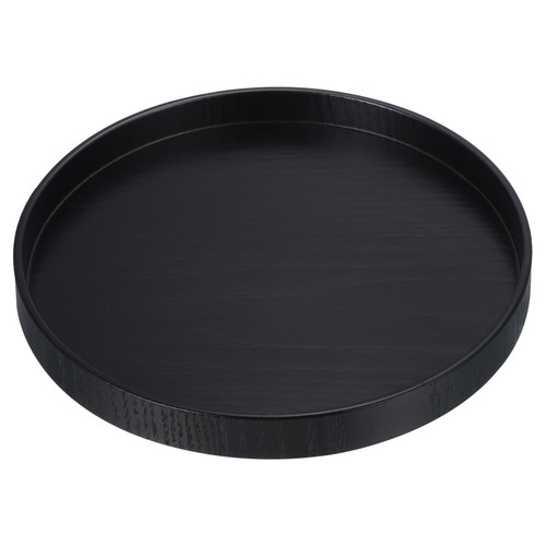 Round wood serving tray - round,