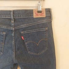 Ladies Levi Strauss Skinny Stretch Jeans Size 14-16 W32-34 L32 Good Used Conditi