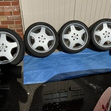 GENUINE MERCEDES AMG 18s staggered MONOBLOCK ALLOY WHEELS 