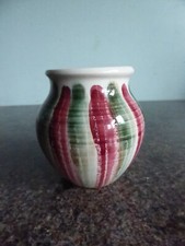 Jo Lester Pottery - Isle Of Wight - Vase - Red & Green