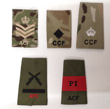 Army Cadet Force Combined Cadet Force ACF AFC CCF Rank Slides Various Camo Used