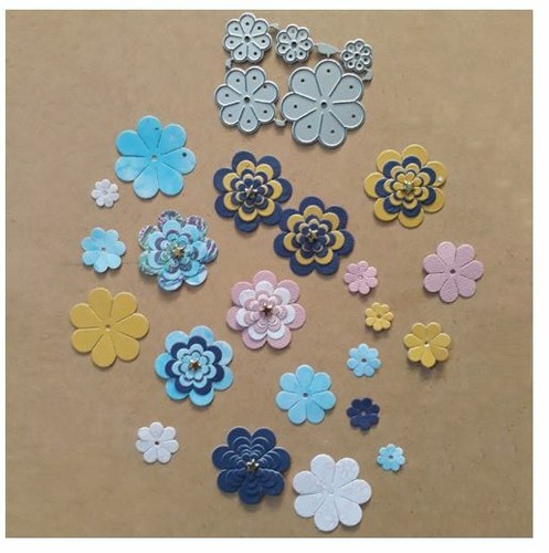 Metal die cutters layered - 5,