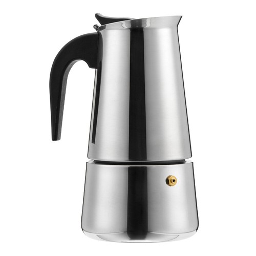 Stainless steel italian moka - stainless,