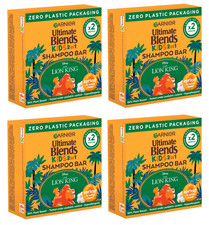 4-pack Garnier Ultimate Blends Kids 2-In-1 Shampoo Bar Apricot & Cotton Flower