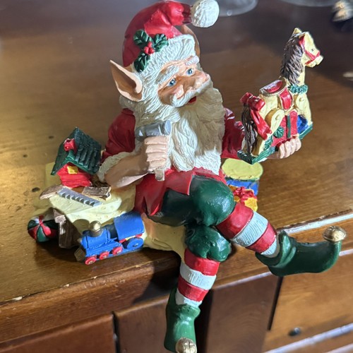Vintage stocking hanger elf - hanger,