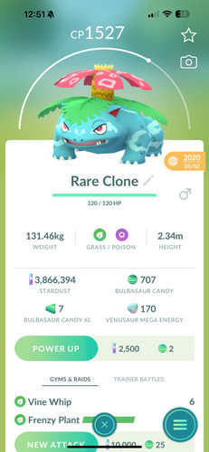 Pokèmon clone venusaur - pokèmon,