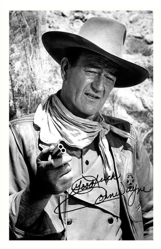John wayne autograph signed - john,