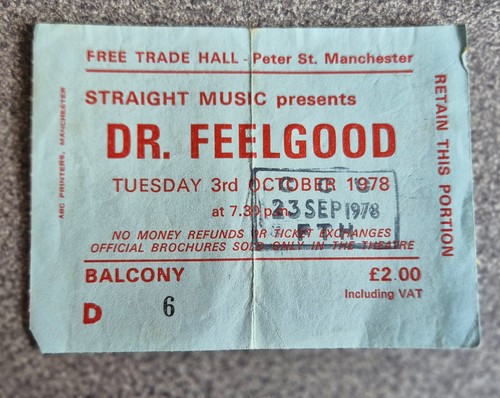 Used concert ticket dr - concert, *