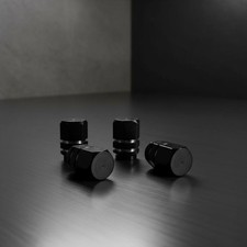 FIT PORSCHE 4x Black Hex Valve