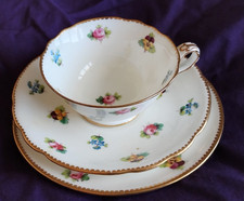 Minton trio Cup and saucer plate 1900 +2 x Tuscan pink cups and saucers VGC