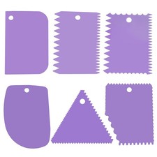 6Pcs Cake Scraper Comb Set
