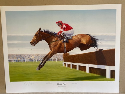 Horse racing art print - print, florida