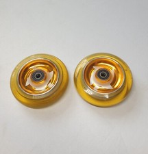 Blazer Pro 100mm Stunt Scooter Wheels - Pair + Abec 5 Bearings - Gold Shruken